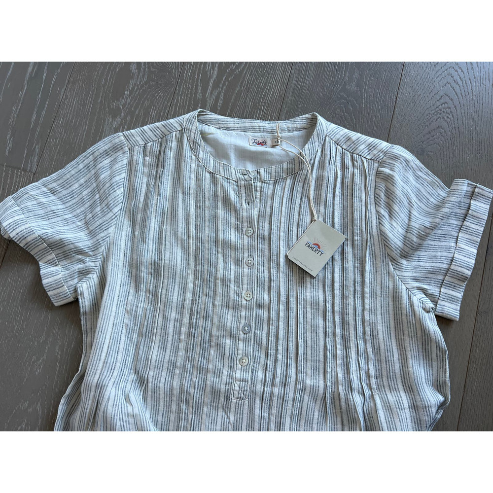 NWT NEW Faherty Womens Gemina Dress Sierra Stripe Sz S - Picture 2 of 6